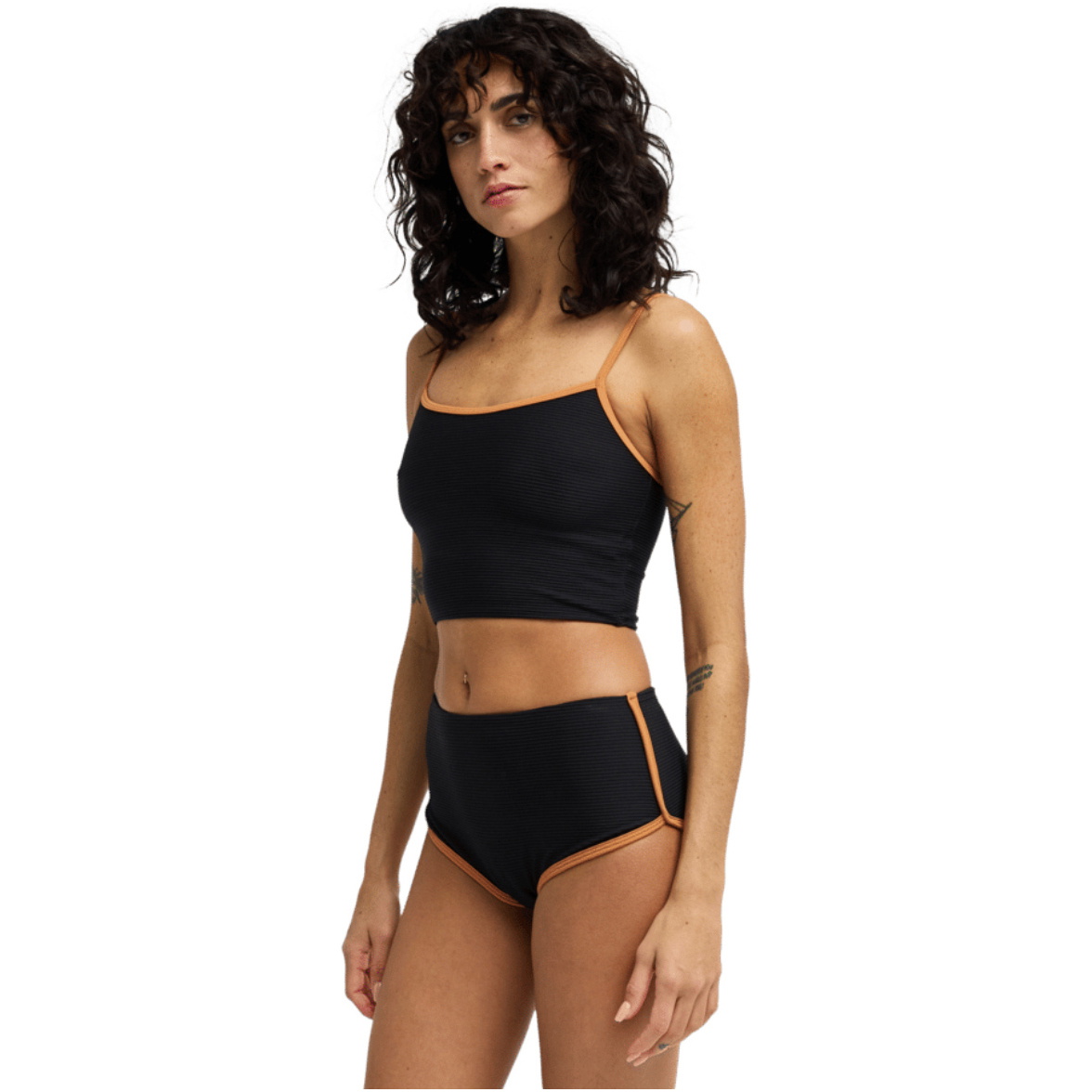 2026 Billabong Dames Tanlines Surf Tank Bikini Top 24O171602 - Black